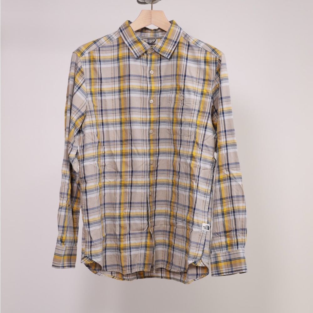 Men's Plaid Shirt - Yellow and Gray by North Face